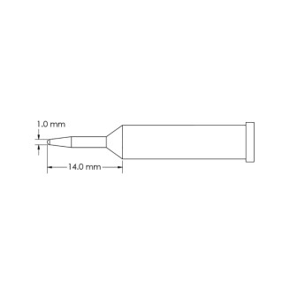Metcal 14 mm Conical Soldering Iron Tip for GT6 Soldering Iron GT6-CN0010A