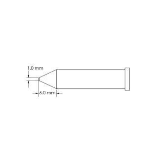 Metcal 6 mm Conical Soldering Iron Tip for GT6 Soldering Iron GT6-CN0010P