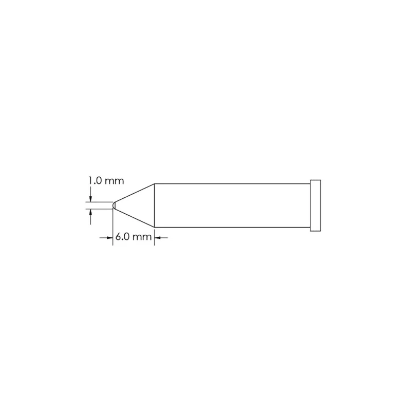 Metcal 6 mm Conical Soldering Iron Tip for GT6 Soldering Iron GT6-CN0010P