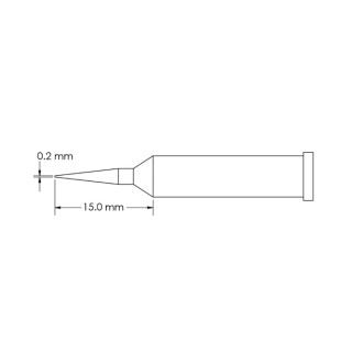 Metcal 15 mm Conical Soldering Iron Tip GT6-CN1502A