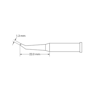 Metcal Soldering Iron Tip 22 mm Conical 23 mm Length GT6-CN2213R