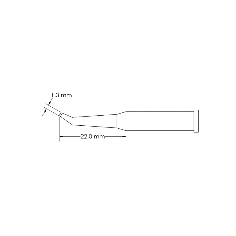 Metcal Soldering Iron Tip 22 mm Conical 23 mm Length GT6-CN2213R