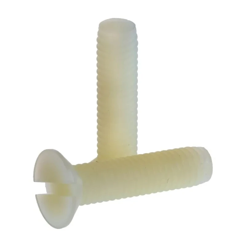 RS PRO Slot Countersunk Nylon Machine Screw 25 mm M6 232-6985