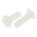 RS PRO Slot Countersunk Nylon Machine Screw 20 mm M6 232-6984