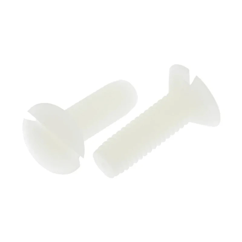 RS PRO Slot Countersunk Nylon Machine Screw 20 mm M6 232-6984