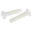 RS PRO Slot Countersunk Nylon Machine Screw 25 mm M5 232-6969