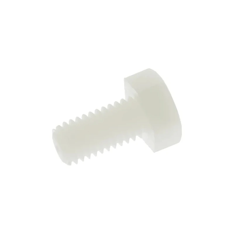 RS PRO Plain Nylon Hex Bolt M8 x 16 mm Nylon 6,6 Material Grade A2 DIN 933 232-6995