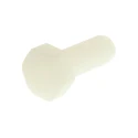 RS PRO Plain Nylon Hex Bolt, M8 x 20 mm, Grade A2, Plain Finish, DIN 933 232-6996