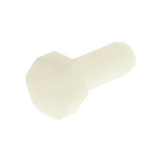 RS PRO Plain Nylon Hex Bolt, M8 x 20 mm, Grade A2, Plain Finish, DIN 933 232-6996