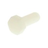 RS PRO Plain Nylon Hex Bolt, M8 x 20 mm, Grade A2, Plain Finish, DIN 933 232-6996