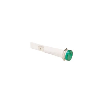 Bulgin Vandal Resistant Amber Panel Mount LED Indicator, 10 mm Mount Hole, Tab Termination, IP67, 12V C027500NAH