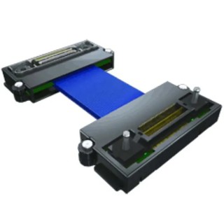 Samtec HQCD Series Micro Coax Ribbon Cable 38AWG Solid Conductor Blue Jacket 50.8mm Length HQCD-030-02.00-SEU-TBR-1