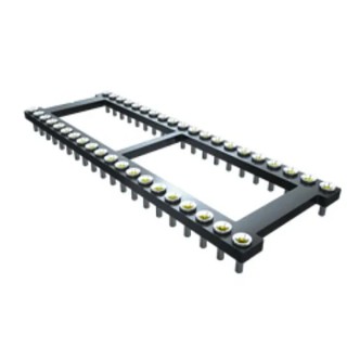 Samtec DIL Socket 2.54 mm Pitch Vertical 8 Way Through Hole Standard Pin 1A ICO-308-SGT