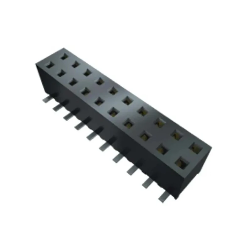 Samtec MMS Series Vertical Through Hole PCB Socket 34-Contact 2 Row 2 mm Pitch Solder MMS-117-02-L-DV