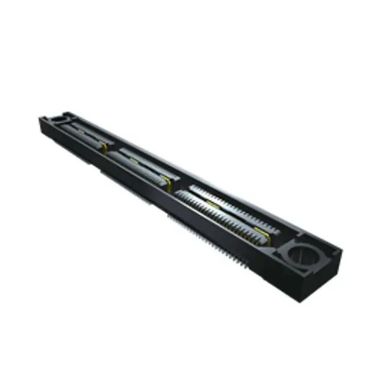 Samtec QSH Series Right Angle Surface PCB Socket, 100-Contact, 2 Row, 0.64 mm Pitch, 1.8A, 285V QSS-050-01-L-D-A-K-TR