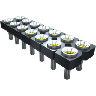 Samtec SDL Series Straight Through Hole PCB Socket 10-Contact 2 Row 2.54 mm Pitch Solder SDL-105-G-19