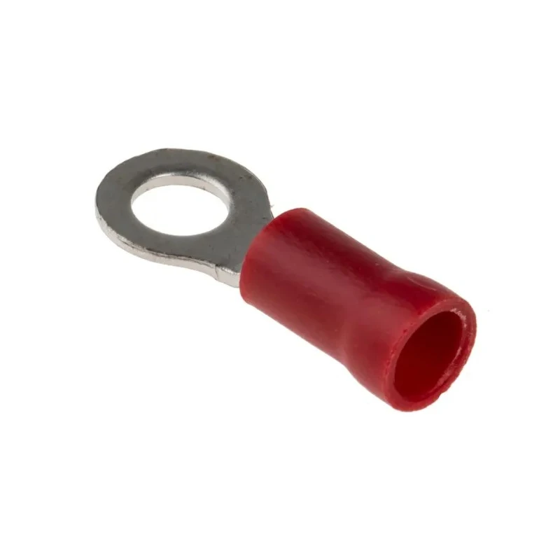 RS PRO Insulated Ring Terminal M4 Stud Size, 22 AWG to 16 AWG Wire Size, Vinyl Insulation, Copper Tin Plated Contacts 534-216