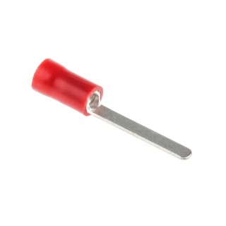 RS PRO Insulated Crimp Blade Terminal 17.6 mm Blade Length, 22 AWG to 16 AWG, Red 534-294