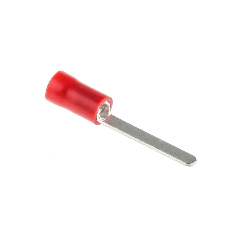 RS PRO Insulated Crimp Blade Terminal 17.6 mm Blade Length, 22 AWG to 16 AWG, Red 534-294