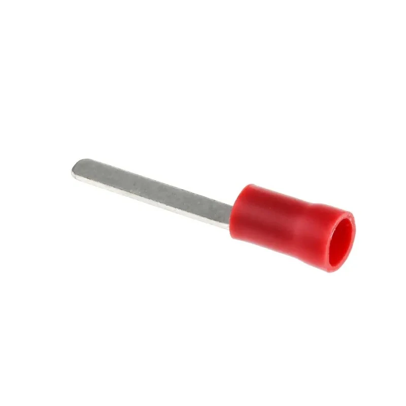RS PRO Insulated Crimp Blade Terminal 17.6 mm Blade Length, 22 AWG to 16 AWG, Red 534-294
