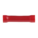 RS PRO Insulated Red Vinyl Butt Splice Connector Tin Plated Copper 16 AWG Crimp 534-288