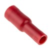 RS PRO Insulated Red Crimp Bullet Connector, Female, 22 AWG to 16 AWG, 4.3 mm Bullet Diameter, Plastic Insulation 534-317