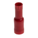 RS PRO Insulated Red Crimp Bullet Connector, Female, 22 AWG to 16 AWG, 4.3 mm Bullet Diameter, Plastic Insulation 534-317