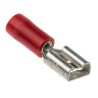 RS PRO Red Insulated Female Spade Connector Crimp 6.3 x 0.8 mm Tab Size 22 AWG to 16 AWG 534-339