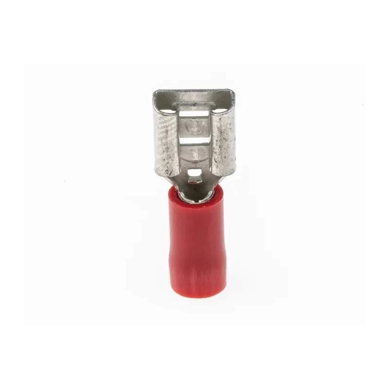 RS PRO Red Insulated Female Spade Connector Crimp 6.3 x 0.8 mm Tab Size 22 AWG to 16 AWG 534-339