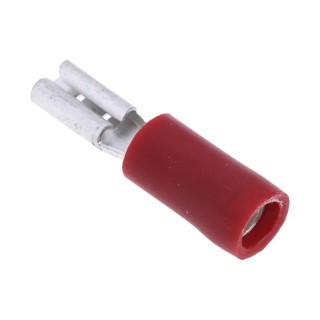 RS PRO Red Insulated Female Spade Connector Crimp 2.8 x 0.8 mm Tab Size 22 AWG to 16 AWG 534-345