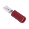 RS PRO Red Insulated Female Spade Connector Crimp 2.8 x 0.8 mm Tab Size 22 AWG to 16 AWG 534-345