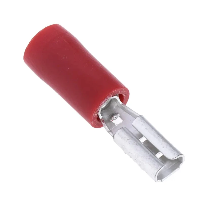 RS PRO Red Insulated Female Spade Connector Crimp 2.8 x 0.8 mm Tab Size 22 AWG to 16 AWG 534-345