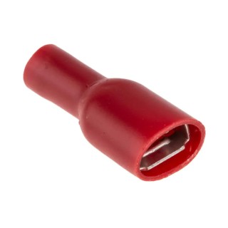 RS PRO Red Insulated Female Spade Connector Crimp 6.3 x 0.8 mm Tab Size 22 AWG to 16 AWG 534-351
