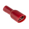 RS PRO Red Insulated Female Spade Connector Crimp 6.3 x 0.8 mm Tab Size 22 AWG to 16 AWG 534-351
