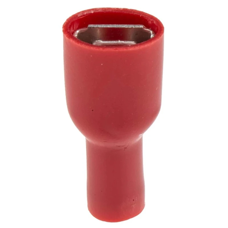 RS PRO Red Insulated Female Spade Connector Crimp 6.3 x 0.8 mm Tab Size 22 AWG to 16 AWG 534-351
