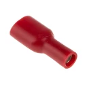 RS PRO Red Insulated Female Spade Connector Crimp 6.3 x 0.8 mm Tab Size 22 AWG to 16 AWG 534-351