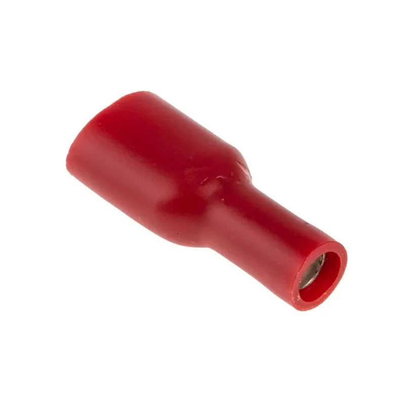 RS PRO Red Insulated Female Spade Connector Crimp 6.3 x 0.8 mm Tab Size 22 AWG to 16 AWG 534-351