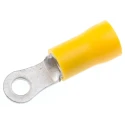 RS PRO Insulated Crimp Ring Terminal M3.5 Stud Size 12 AWG 10 AWG Wire Size Yellow 534-468
