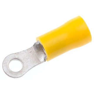 RS PRO Insulated Crimp Ring Terminal M3.5 Stud Size 12 AWG 10 AWG Wire Size Yellow 534-468