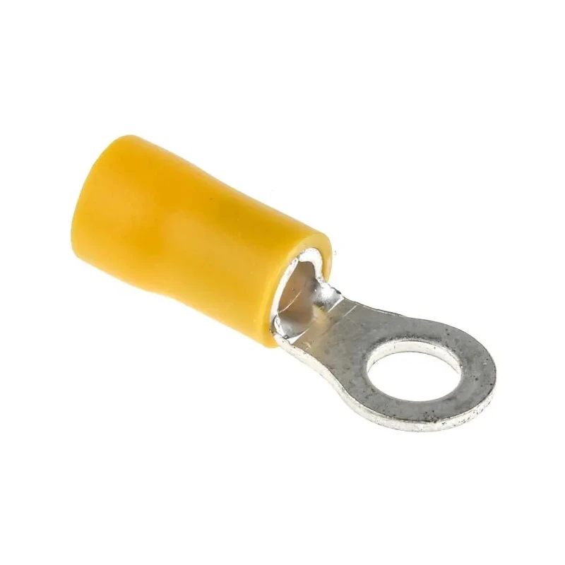 RS PRO Insulated Ring Terminal M5 Stud Size 12 AWG to 10 AWG Wire, Yellow 534-446
