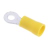 RS PRO Insulated Ring Terminal M4 Stud Size 12 AWG 10 AWG Wire Size Yellow 534-452