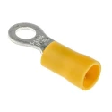 RS PRO Insulated Ring Terminal M5 Stud Size 12 AWG to 10 AWG Wire, Yellow 534-446