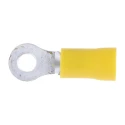 RS PRO Insulated Ring Terminal M4 Stud Size 12 AWG 10 AWG Wire Size Yellow 534-452