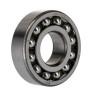 SKF Self-Aligning Ball Bearing 20 mm ID 47 mm OD 14 mm Race Width 2 Row, C3 Clearance, Open End Type 1204 ETN9/C3