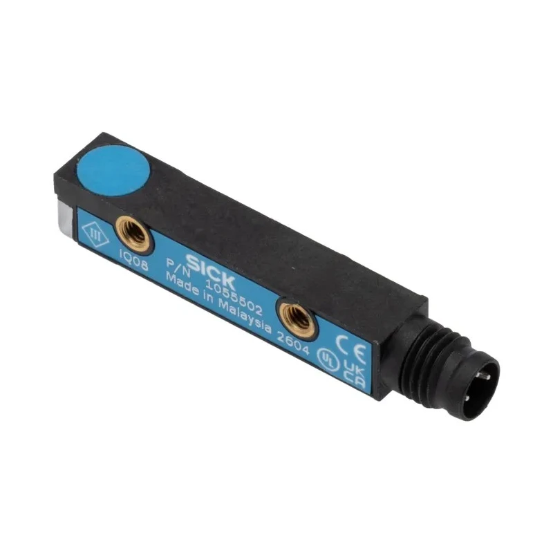 SICK Block Inductive Proximity Sensor PNP Non-Flush Mounting Plastic Housing 30V DC 200mA 4mm IQ08-04NPSKT0S