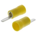 RS PRO Insulated Crimp Blade Terminal 10 mm Blade Length, 12 AWG to 10 AWG, Yellow 534-525