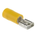 RS PRO Yellow Insulated Female Spade Connector, Crimp, 6.3 x 0.8 mm Tab Size 12 AWG to 10 AWG 534-531