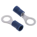 RS PRO Insulated Ring Terminal M6 Stud Size 16 AWG to 14 AWG Wire Size Blue 534-569