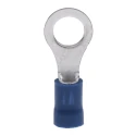 RS PRO Insulated Ring Terminal M6 Stud Size 16 AWG to 14 AWG Wire Size Blue 534-569
