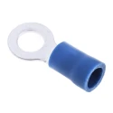 RS PRO Insulated Ring Terminal M5 Stud Size 16 AWG 14 AWG Wire Size, Blue 534-575